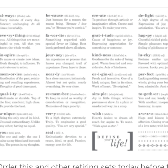 Define your life. 14 double sided stampin up rubber stamp set - Picture 2 of 4